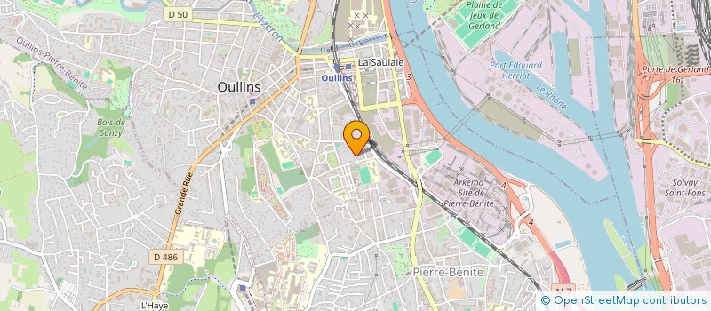 localisation de l'entreprise MADAME JULIE-ANNE NAZARE  OULLINS-PIERRE-BENITE