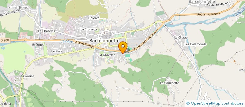 localisation de l'entreprise MADAME JULIE ANNE REY  BARCELONNETTE