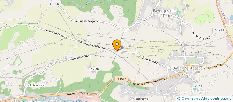 localisation de l'entreprise MADAME JULIE ANSELMOZ  LA BATIE-MONTGASCON