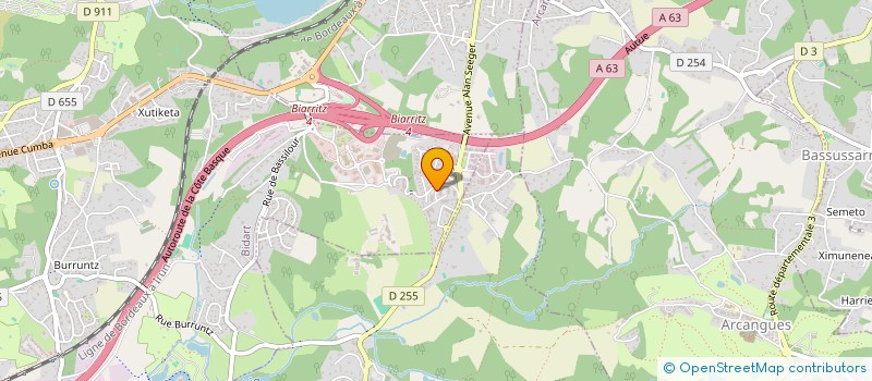 localisation de l'entreprise MADAME JULIE ARAMBURU  BIARRITZ