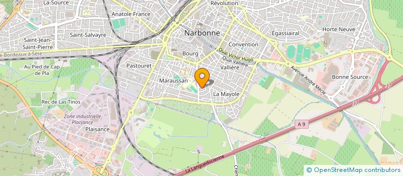 localisation de l'entreprise MADAME JULIE ARAUJO à NARBONNE