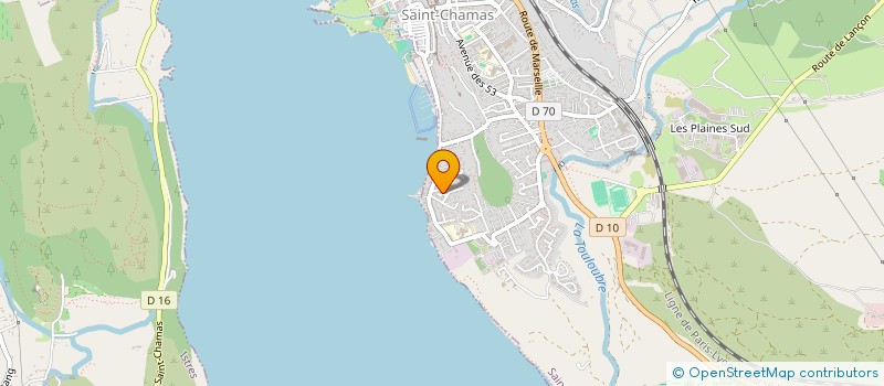 localisation de l'entreprise MADAME JULIE ARCARO  SAINT-CHAMAS