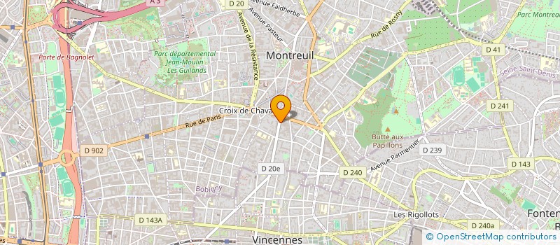 localisation de l'entreprise MADAME JULIE ARCHER à MONTREUIL