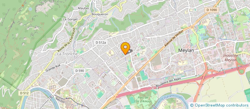 localisation de l'entreprise MADAME JULIE ARROYO  MEYLAN