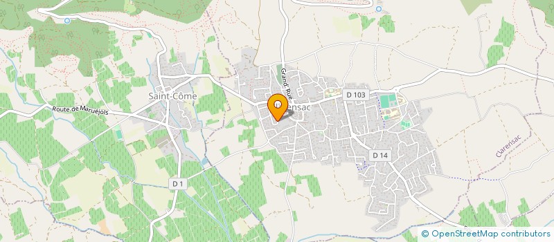 localisation de l'entreprise MADAME JULIE ARTEA  CLARENSAC