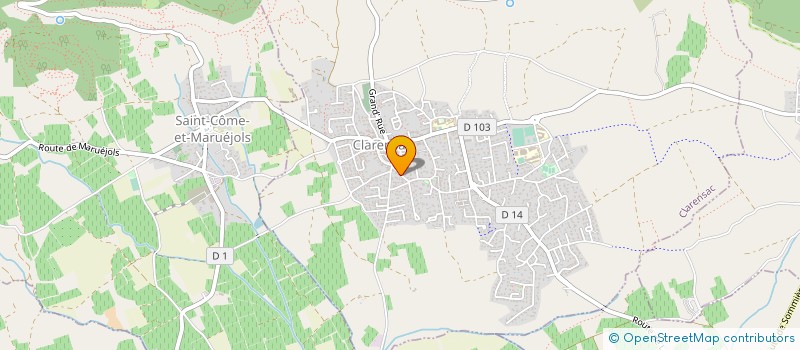 localisation de l'entreprise MADAME JULIE ARTINS  CLARENSAC