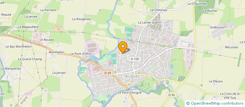 localisation de l'entreprise MADAME JULIE ASTROU  ACIGNE