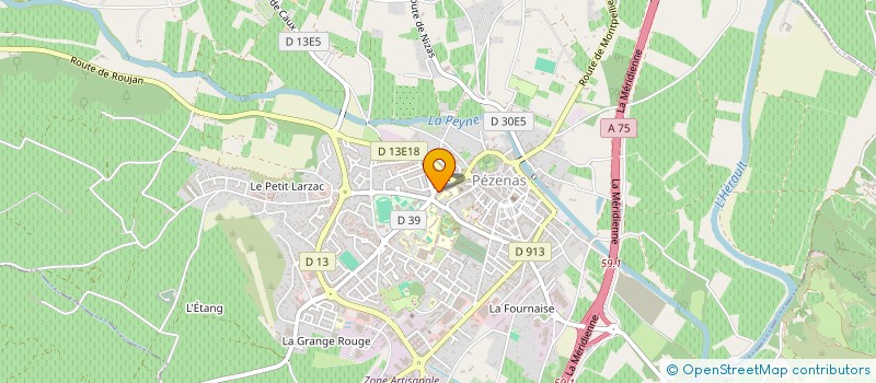 localisation de l'entreprise MADAME JULIE AUBERT à PEZENAS