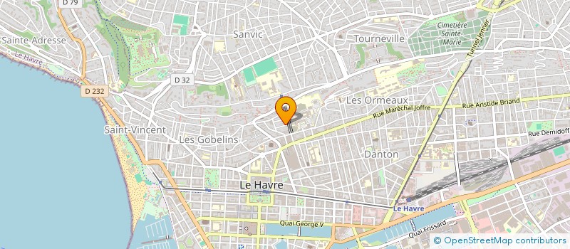 localisation de l'entreprise MADAME JULIE AUBOURG à LE HAVRE