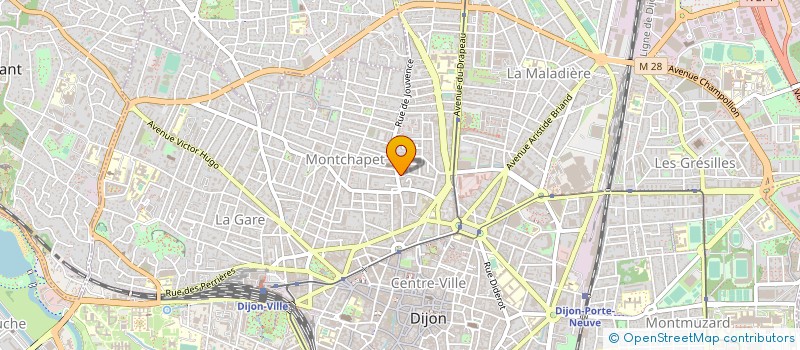 localisation de l'entreprise MADAME JULIE AUBRY à DIJON