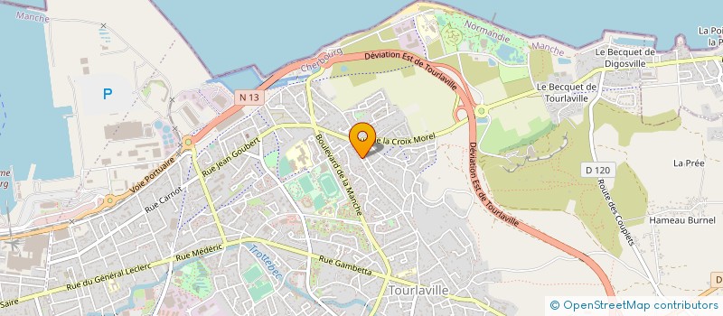 localisation de l'entreprise MADAME JULIE AUDOIRE  CHERBOURG-EN-COTENTIN