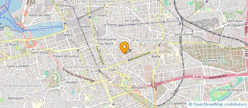 localisation de l'entreprise MADAME JULIE-AUDRY AGOYA  MARSEILLE