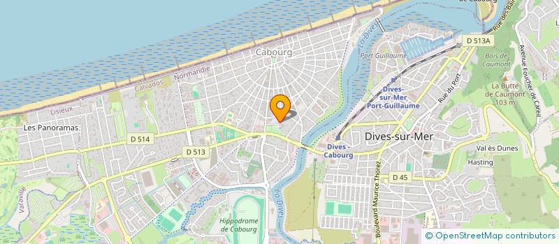 localisation de l'entreprise MADAME JULIE AURIAULT  CABOURG