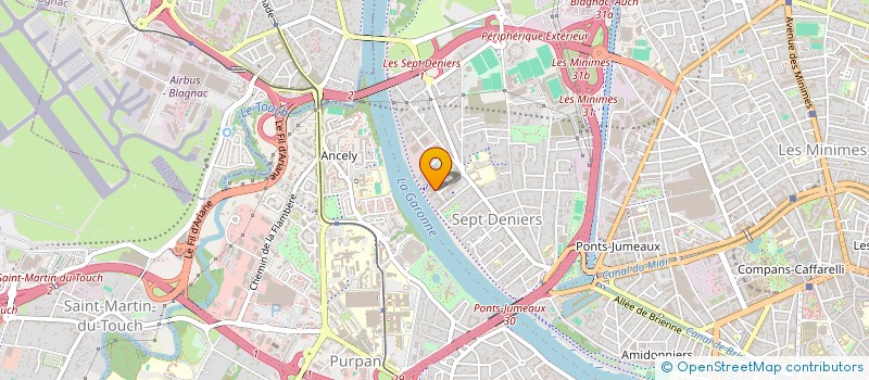 localisation de l'entreprise MADAME JULIE AUTHA  TOULOUSE