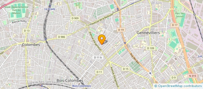 localisation de l'entreprise MADAME JULIE AYMARD à ASNIERES-SUR-SEINE
