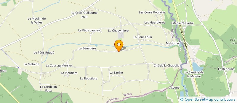 localisation de l'entreprise MADAME JULIE BACLE  TEILLAY