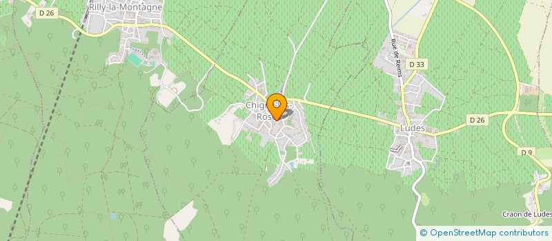 localisation de l'entreprise MADAME JULIE BAE  CHIGNY-LES-ROSES