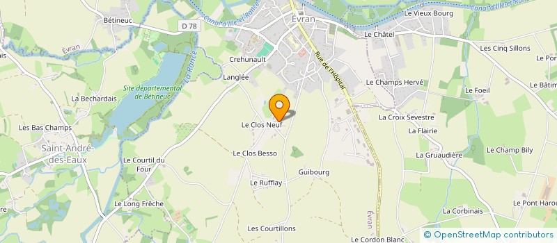 localisation de l'entreprise MADAME JULIE BAILLEUL  EVRAN