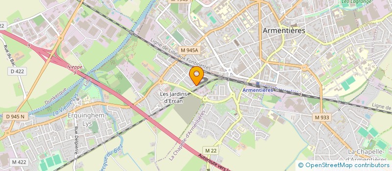 localisation de l'entreprise MADAME JULIE BAILLEUL  ERQUINGHEM-LYS