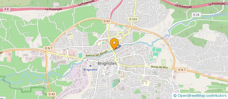 localisation de l'entreprise MADAME JULIE BAILLIF à BRIGNOLES