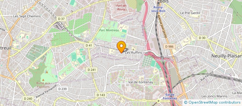 localisation de l'entreprise MADAME JULIE BALAGUE à MONTREUIL