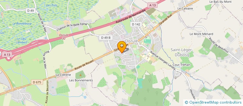 localisation de l'entreprise MADAME JULIE BARBEY  DOZULE