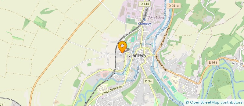 localisation de l'entreprise MADAME JULIE BARBIER à CLAMECY