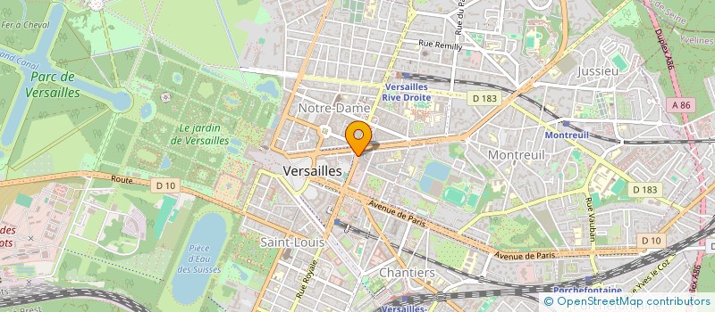 localisation de l'entreprise MADAME JULIE BARBIERI à VERSAILLES