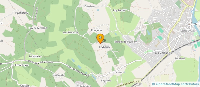 localisation de l'entreprise MADAME JULIE BARDELOT  SAINT-ASTIER