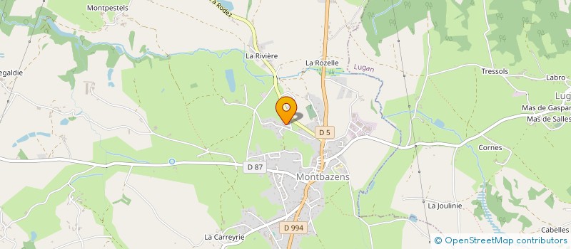 localisation de l'entreprise MADAME JULIE BARKI  MONTBAZENS