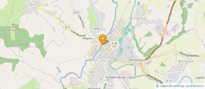 localisation de l'entreprise MADAME JULIE BARNETO  SAINT-PALAIS