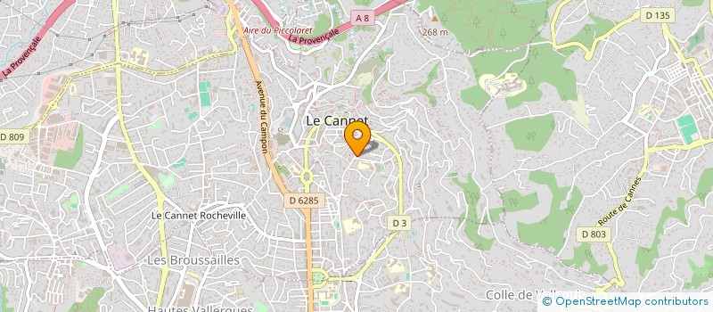 localisation de l'entreprise MADAME JULIE BARNINI à LE CANNET