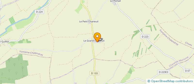 localisation de l'entreprise MADAME JULIE BARON  FONTAINE-CHALENDRAY