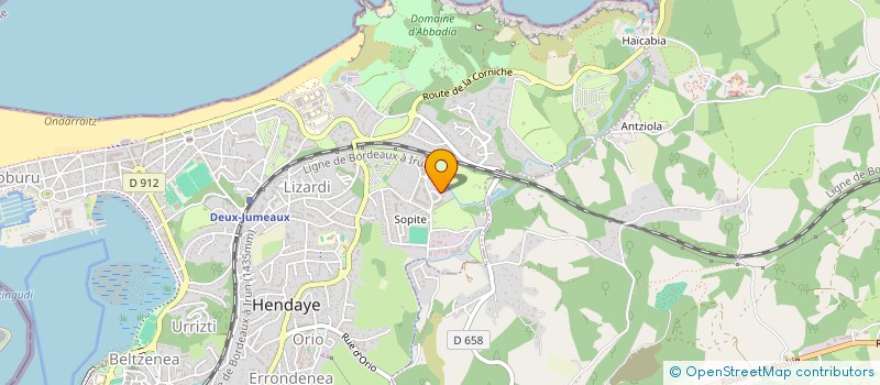 localisation de l'entreprise MADAME JULIE BARTHELEMY à HENDAYE