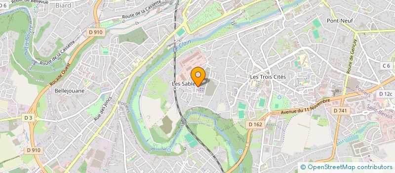 localisation de l'entreprise MADAME JULIE BARTHEZ  POITIERS