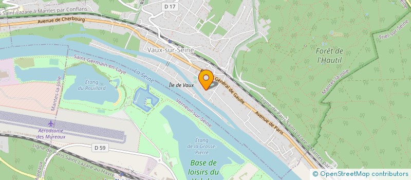 localisation de l'entreprise MADAME JULIE BASCHET à VAUX-SUR-SEINE