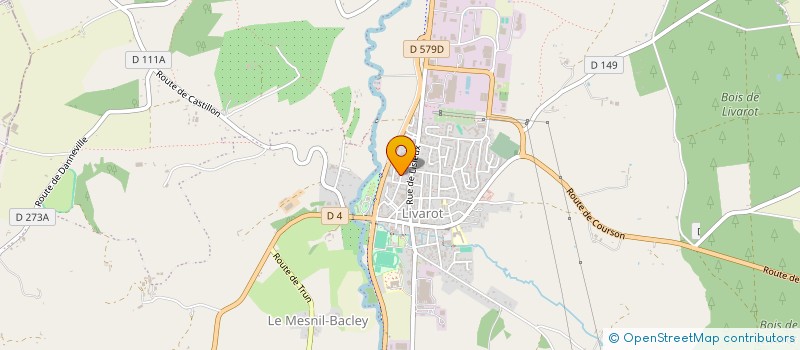 localisation de l'entreprise MADAME JULIE BASLY  MEZIDON VALLEE D'AUGE