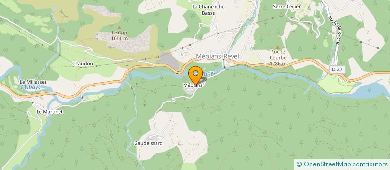 localisation de l'entreprise MADAME JULIE BATTALIER  MEOLANS-REVEL