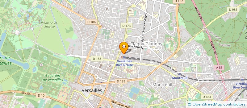 localisation de l'entreprise MADAME JULIE BAUDELIN à VERSAILLES