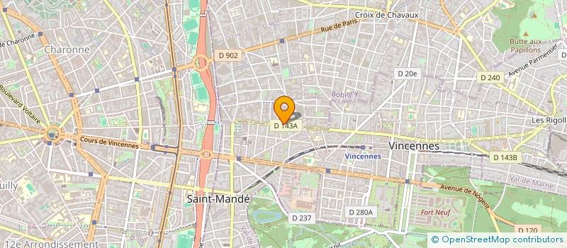 localisation de l'entreprise MADAME JULIE BAULIEU à MONTREUIL