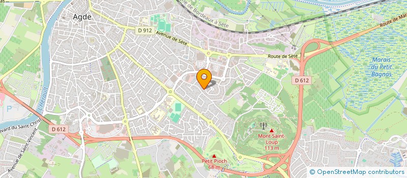 localisation de l'entreprise MADAME JULIE BAZARD  AGDE