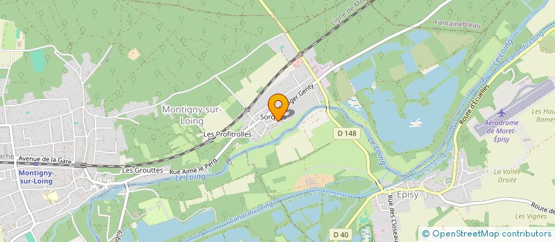 localisation de l'entreprise MADAME JULIE BAZOIN  MONTIGNY-SUR-LOING