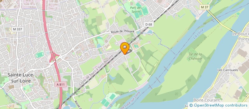 localisation de l'entreprise MADAME JULIE BEAUVAIS  SAINTE-LUCE-SUR-LOIRE