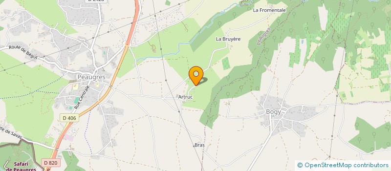 localisation de l'entreprise MADAME JULIE BEGOT  PEAUGRES