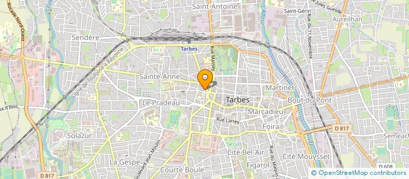 localisation de l'entreprise MADAME JULIE BELLOCQ  TARBES