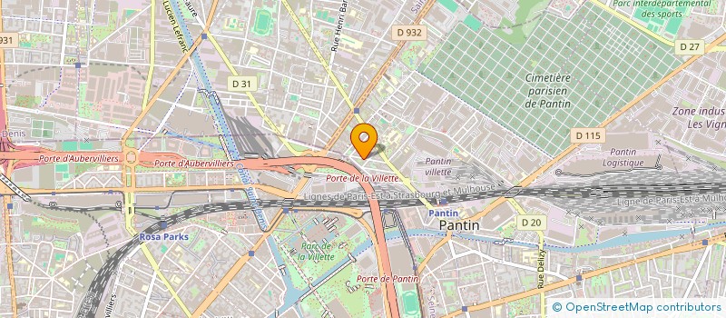 localisation de l'entreprise MADAME JULIE BENAMEUR  PANTIN