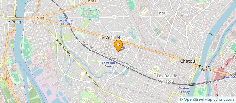 localisation de l'entreprise MADAME JULIE BENARD à LE VESINET