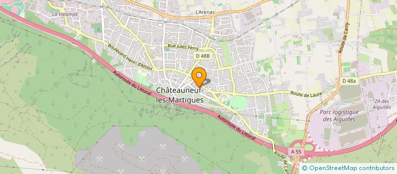 localisation de l'entreprise MADAME JULIE BENAVIDES  CHATEAUNEUF-LES-MARTIGUES