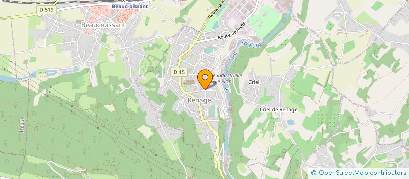 localisation de l'entreprise MADAME JULIE BENOIT  RENAGE