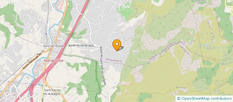 localisation de l'entreprise MADAME JULIE BERANGER  ROQUEVAIRE